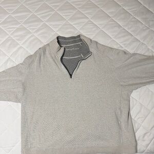 Tommy Bahama Reversible Pullover Men’s Quarter Zip Sweater